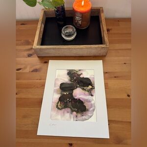 New Original Signed Artwork Alcohol Ink on Paper 172